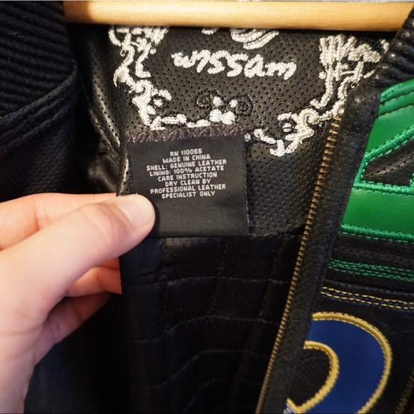 AL Wissam Genuine Leather Vintage MVP NFL Jacket - Picture 5 of 13